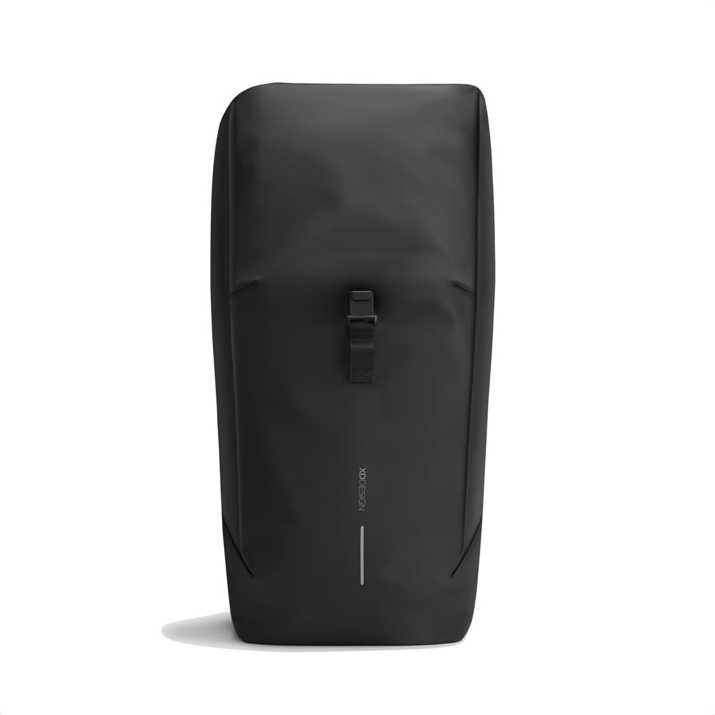  Urban Water Resistant Flap-top Backpack - Black