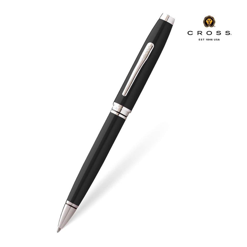 Cross Coventry Ballpoint Pen with Notebook and Coin Wallet Gift Set - Black