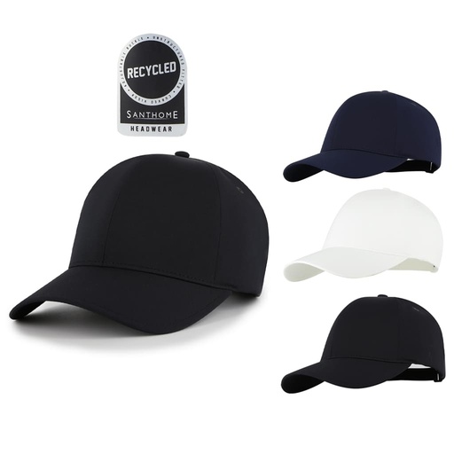 Peak - Santhome Seamless 6 - Panel Cap - White